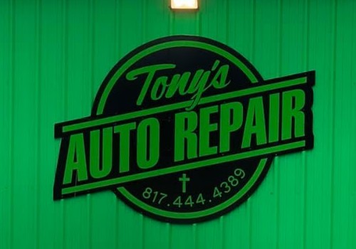 Tony's Auto Repair sign, Azle